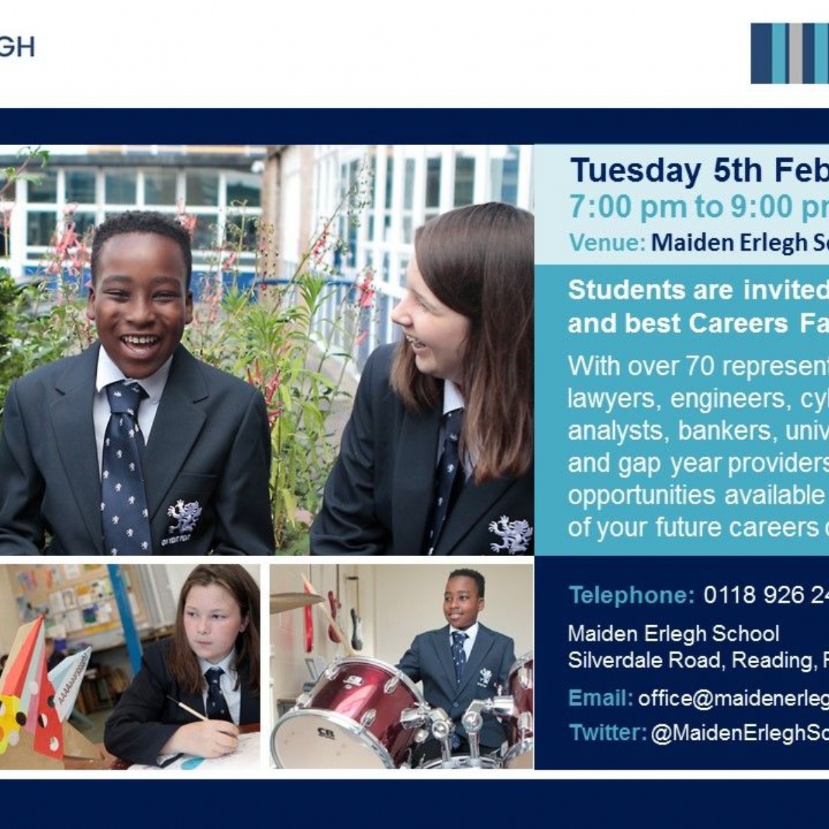 Maiden Erlegh Trust Careers Fair Tuesday 5 February 2019 Maiden